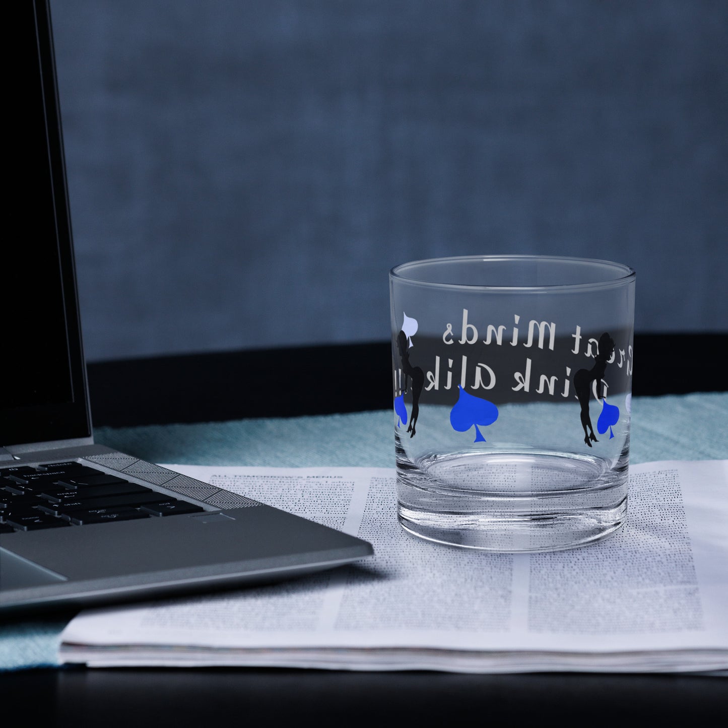 Great Minds Drink Alike! Rocks glass