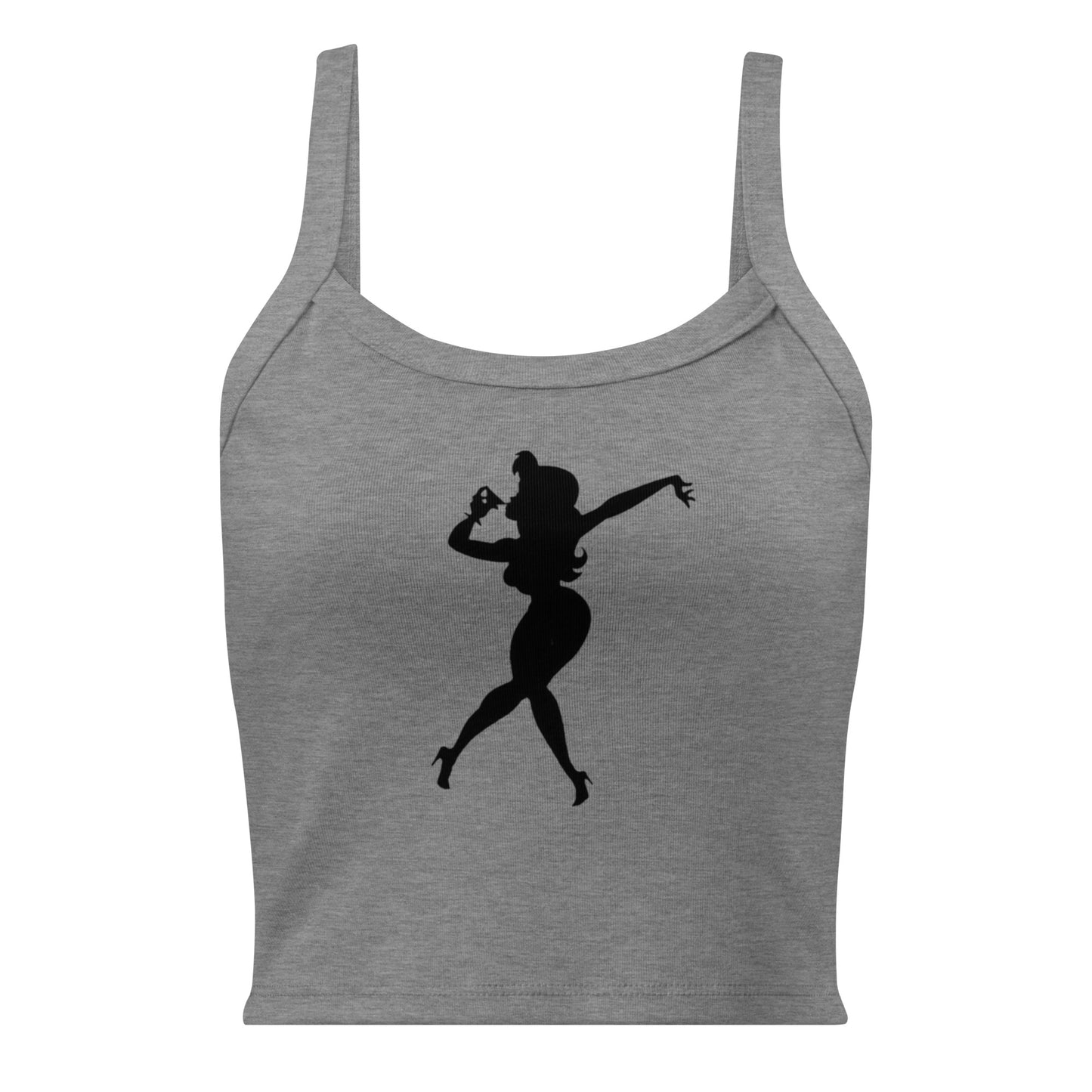 Cocktail Girl Women’s micro-rib tank top