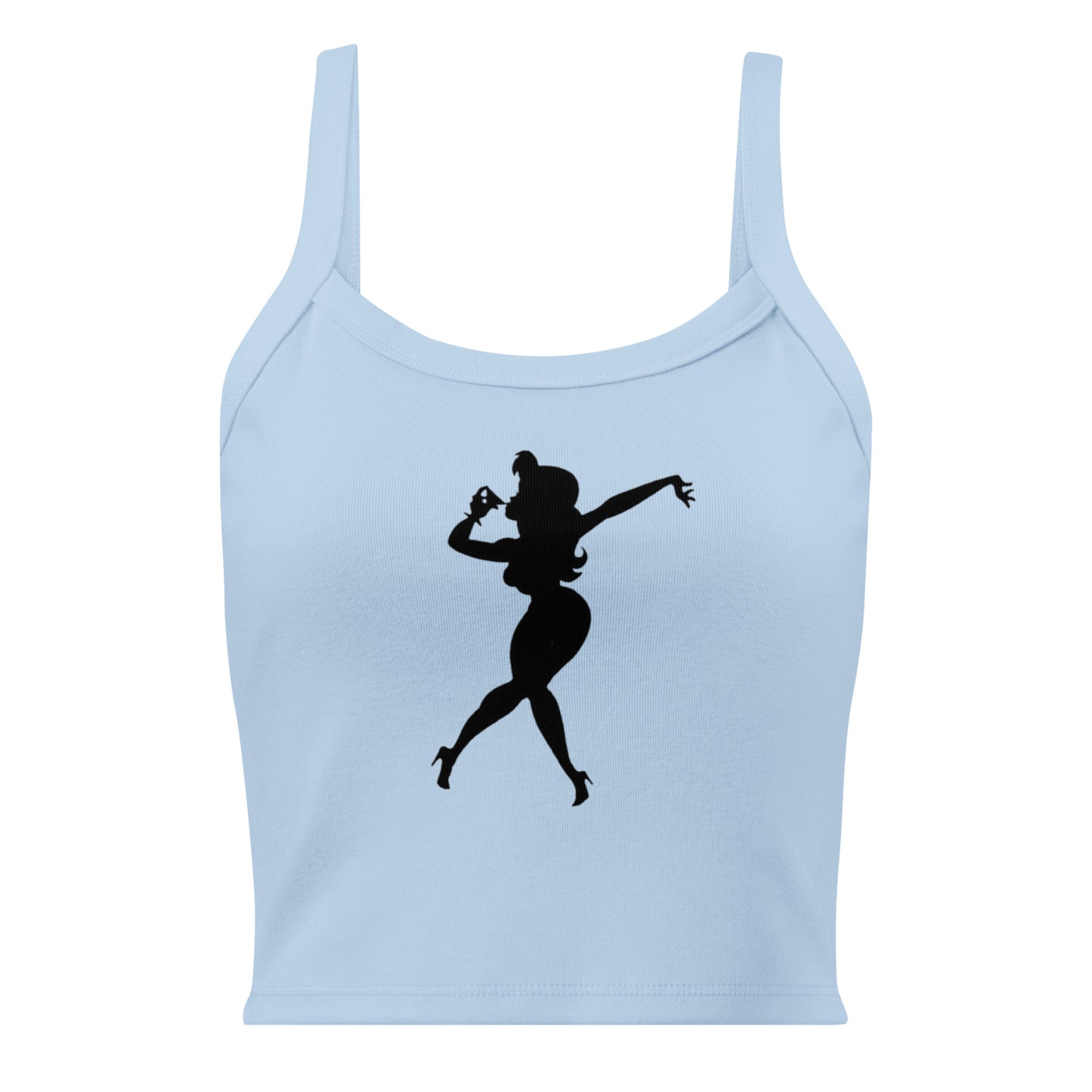 Cocktail Girl Women’s micro-rib tank top